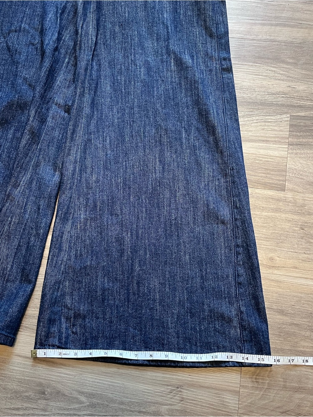 Anthropologie Pilcro High-Rise Wide-Leg Trouser Jeans Dark Wash Size 28 - Picture 10 of 10